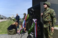Wreaths laid at Monument to Pilots - Defenders of Belgrade