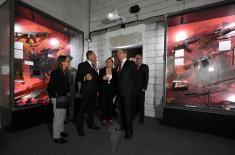 Russian Minister of Foreign Affairs, Sergey Lavrov, attends the “Defence 78” exhibition