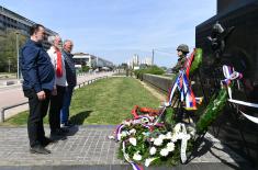 Wreaths laid at Monument to Pilots - Defenders of Belgrade