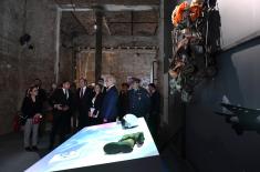 Russian Minister of Foreign Affairs, Sergey Lavrov, attends the “Defence 78” exhibition