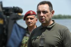 Minister Vulin and General Ravkov attend practice within the framework of "Slavic Brotherhood 2019" Exercise