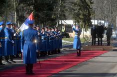Predsednik Vučić stigao u kasarnu „Topčider“ 