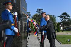 Minister Vučević lays wreath at Monument to Field Marshal Živojin Mišić