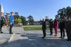 Minister Vučević lays wreath at Monument to Field Marshal Živojin Mišić