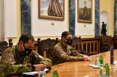 Minister Stefanović meets with KFOR Commander General Federici