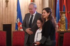 Private 1st Class Milica Đekić Winner of the Recognition “The Noblest Deed of the Year”