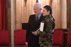 Private 1st Class Milica Đekić Winner of the Recognition “The Noblest Deed of the Year”