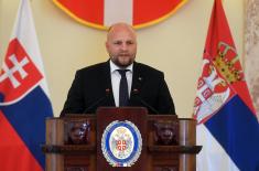 Slovak Minister of Defence Naď visits Serbia