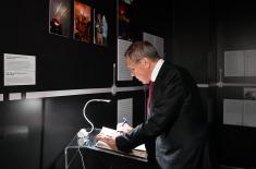 Russian Minister of Foreign Affairs, Sergey Lavrov, attends the “Defence 78” exhibition