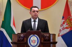 Ministar Vulin: Južna Afrika je uvek bila uz Srbiju