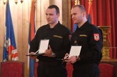 Private 1st Class Milica Đekić Winner of the Recognition “The Noblest Deed of the Year”