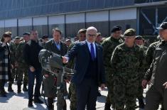 Minister Vučević and General Mojsilović at Dry Run for Demonstration of Capabilities of the Serbian Armed Forces “Granite 2023”