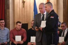 Private 1st Class Milica Đekić Winner of the Recognition “The Noblest Deed of the Year”