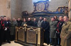 Members of the Serbian Armed Forces swimming for the Holy Epiphany Cross across Serbia