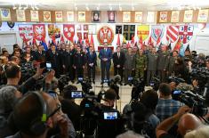 President of the Republic of Serbia meets commanders of the units of the Serbian Armed Forces, the Ministry of Interior and the line ministers