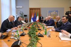 Састанак председника Вучића са министром одбране Италије Крозетом