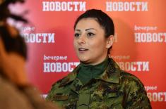 Private 1st Class Milica Đekić Winner of the Recognition “The Noblest Deed of the Year”