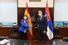 Meeting between Minister Stefanović and Minister of Defence of Spain