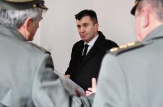 Defence Minister visits site for military outpatient clinic at Bežanijska Kosa