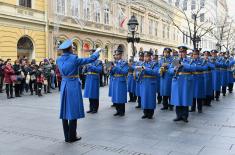 Gun salute on the occasion of Statehood Day