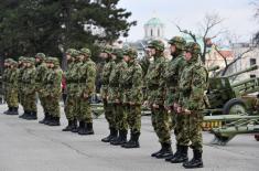 Gun salute on the occasion of Statehood Day