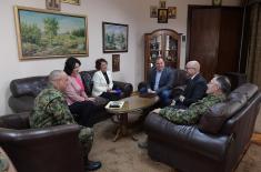 Minister Vučević visits Army Command in Niš