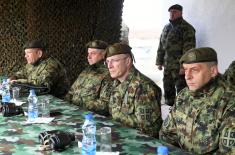 Chief of General Staff visits tank units at Orešac training ground