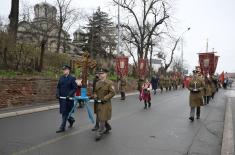 Pripadnici Ministarstva odbrane i Vojske Srbije plivali za Časni krst