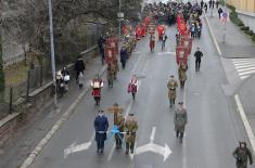 Pripadnici Ministarstva odbrane i Vojske Srbije plivali za Časni krst