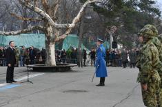 Gun salute on the occasion of Statehood Day