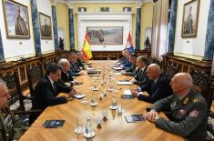 Министар Стефановић разговарао са начелником Генералштаба Оружаних снага Краљевине Шпаније