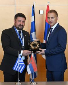 Meeting between Minister Stefanović and Deputy Minister of National Defence of Greece