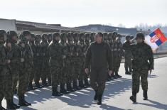 Minister Vulin visited the best Battalion of the Land Forces
