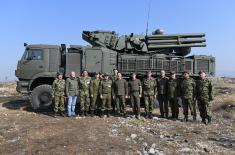  Shooting from combat assets “Pantsir S1” viz. “SA-22 Grayhound” during the “Slavonic Shield 2019” Exercise