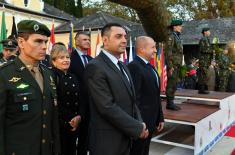 Minister Vulin with Military Athletes at the Competition in Hungary