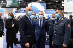 Minister Stefanović visits International Defence and Security Exhibition in Madrid