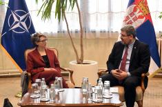 Meeting between State Secretary Starović and NATO Deputy Assistant Secretary General for Operations Burcu San