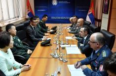 Minister of Defence meets with Rector of the National Defence University of China
