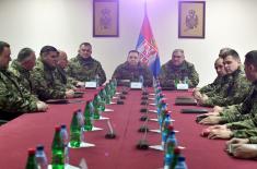 Minister Vulin visited the best Battalion of the Land Forces