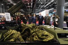 Minister Stefanović visits International Defence and Security Exhibition in Madrid