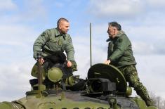 Chief of General Staff visits tank units at Orešac training ground