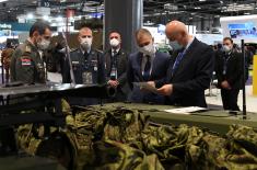 Minister Stefanović visits International Defence and Security Exhibition in Madrid