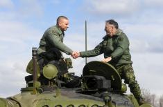 Chief of General Staff visits tank units at Orešac training ground