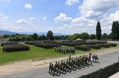 Minister Vulin at the general rehearsal of the joint military/police exercise