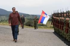 President Vučić arrives at Pasuljanske Livade range