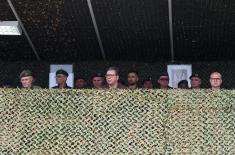 President Vučić arrives at Pasuljanske Livade range