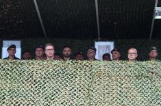 President Vučić arrives at Pasuljanske Livade range