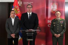 Predsednik Vučić: Naša vojska je faktor stabilnosti, očuvanja mira i odvraćanja  