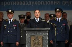 Ministar Stefanović prisustvovao svečanosti povodom Dana roda artiljerijsko-raketnih jedinica za protivvazduhoplovna dejstva 