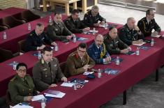 Foreign military representatives briefed on budget